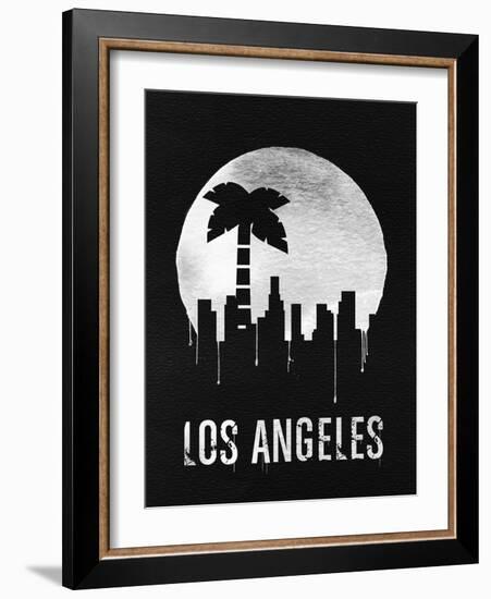 Los Angeles Landmark Black-null-Framed Art Print