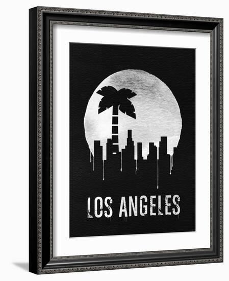 Los Angeles Landmark Black-null-Framed Art Print