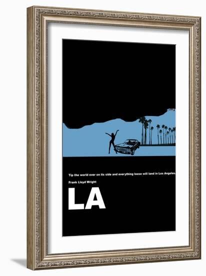 Los Angeles Poster-NaxArt-Framed Art Print
