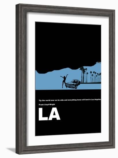 Los Angeles Poster-NaxArt-Framed Art Print