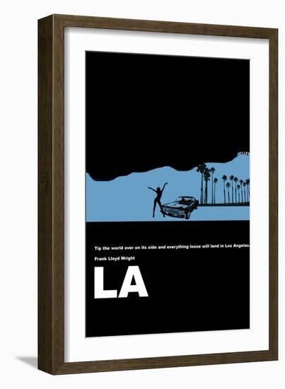 Los Angeles Poster-NaxArt-Framed Art Print