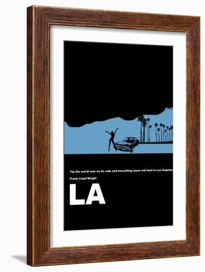 Los Angeles Poster-NaxArt-Framed Art Print