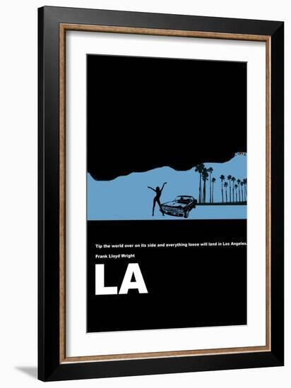 Los Angeles Poster-NaxArt-Framed Art Print