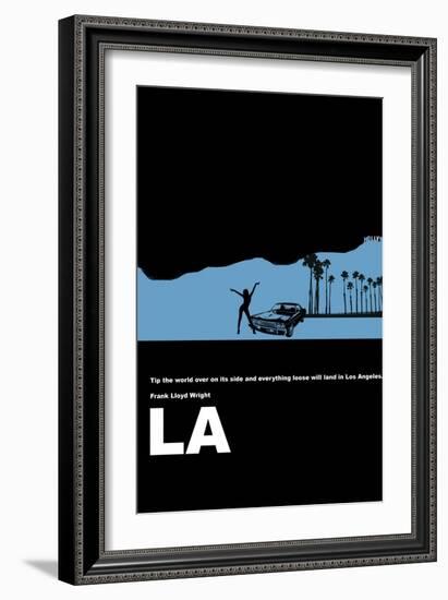 Los Angeles Poster-NaxArt-Framed Art Print