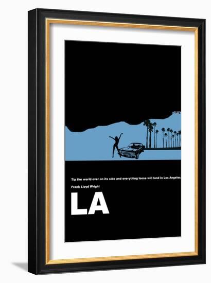 Los Angeles Poster-NaxArt-Framed Art Print