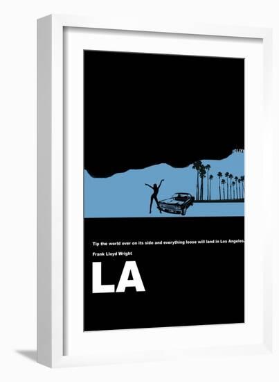 Los Angeles Poster-NaxArt-Framed Premium Giclee Print