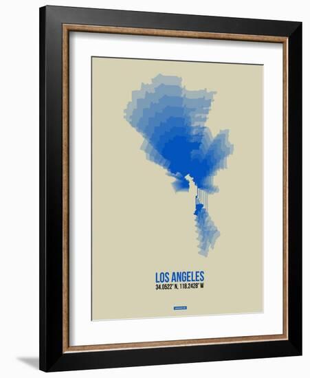 Los Angeles Radiant Map 2-NaxArt-Framed Art Print