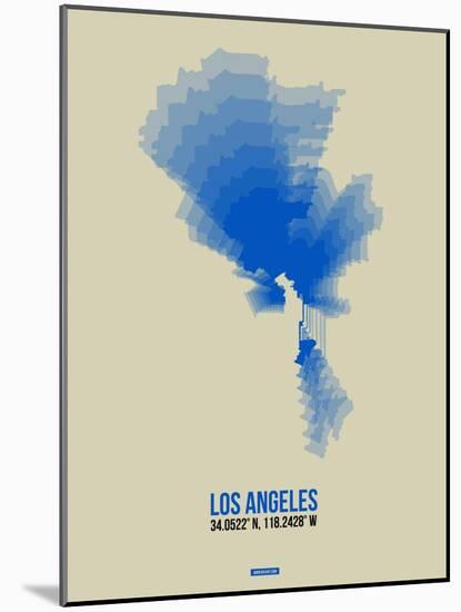 Los Angeles Radiant Map 2-NaxArt-Mounted Art Print