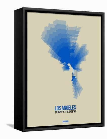 Los Angeles Radiant Map 2-NaxArt-Framed Stretched Canvas