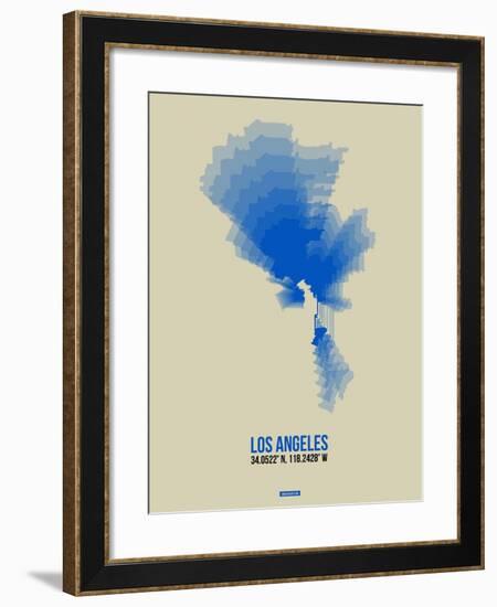 Los Angeles Radiant Map 2-NaxArt-Framed Art Print