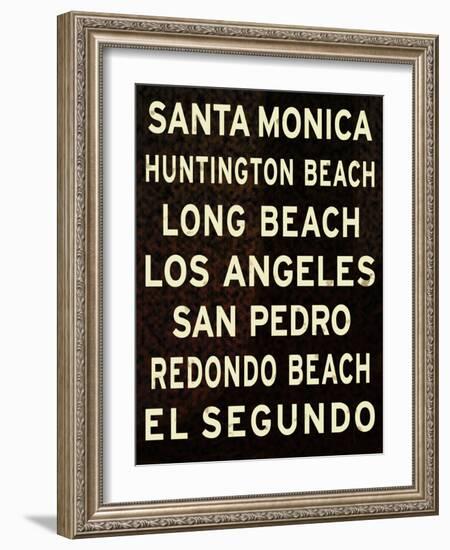 Los Angeles Sign II-null-Framed Art Print