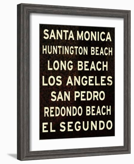 Los Angeles Sign II-null-Framed Art Print