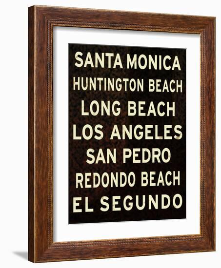 Los Angeles Sign II-null-Framed Art Print