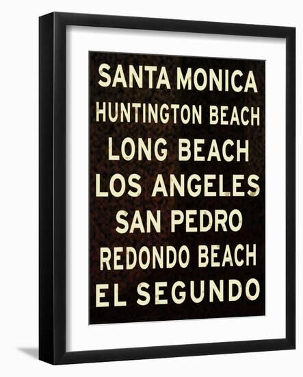 Los Angeles Sign II-null-Framed Art Print