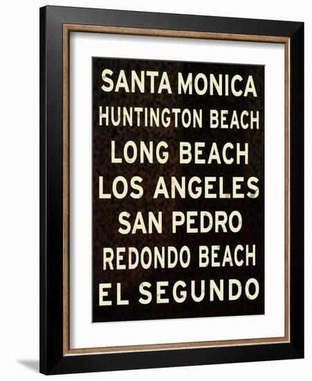 Los Angeles Sign II-null-Framed Art Print