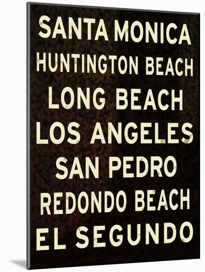 Los Angeles Sign II-null-Mounted Art Print