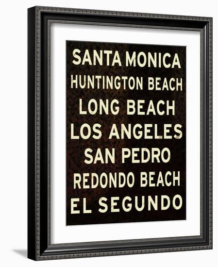 Los Angeles Sign II-null-Framed Art Print