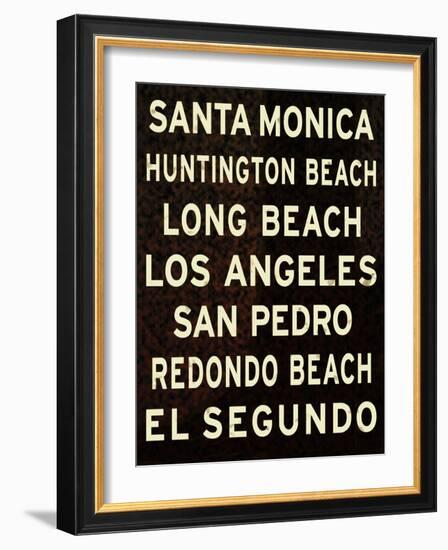 Los Angeles Sign II-null-Framed Art Print