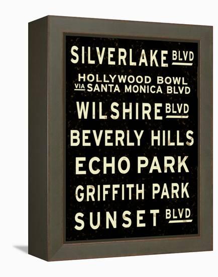 Los Angeles Sign-null-Framed Stretched Canvas