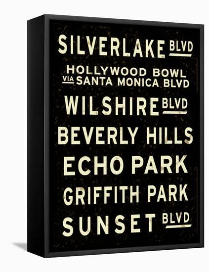 Los Angeles Sign-null-Framed Stretched Canvas