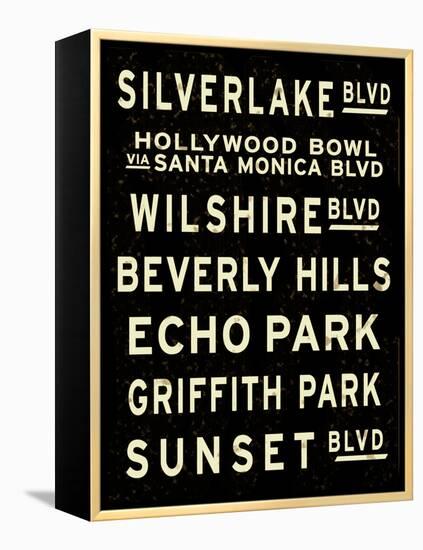 Los Angeles Sign-null-Framed Stretched Canvas