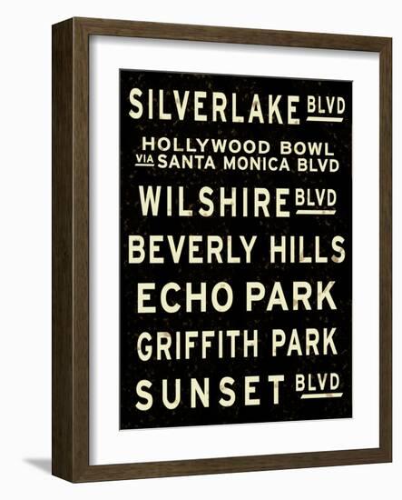 Los Angeles Sign-null-Framed Art Print
