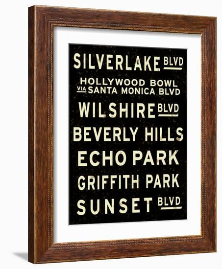 Los Angeles Sign-null-Framed Art Print