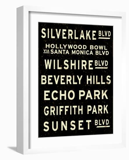 Los Angeles Sign-null-Framed Art Print