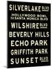 Los Angeles Sign-null-Mounted Art Print