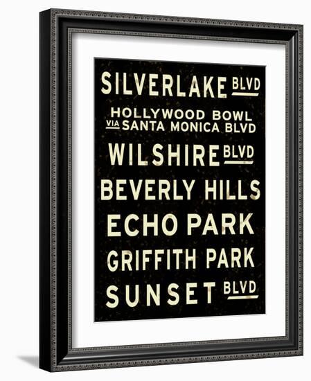 Los Angeles Sign-null-Framed Art Print