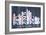 Los Angeles Skyline License Plate Art-Design Turnpike-Framed Giclee Print