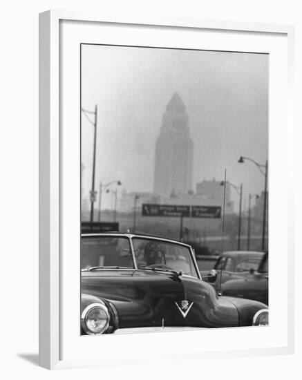 Los Angeles Smog-Allan Grant-Framed Photographic Print