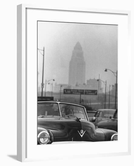 Los Angeles Smog-Allan Grant-Framed Photographic Print