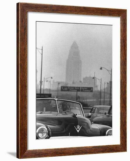 Los Angeles Smog-Allan Grant-Framed Photographic Print