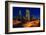 Los Angeles Sunset Skyline-null-Framed Art Print