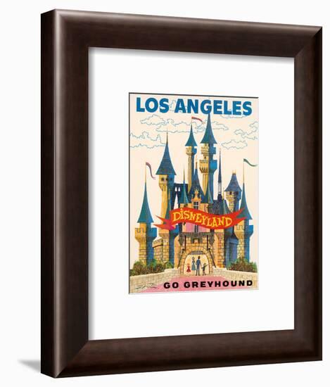 Los Angeles, USA - Disneyland - Go Greyhound (Greyhound Bus Lines) California-Pacifica Island Art-Framed Art Print