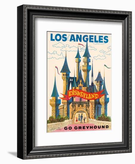 Los Angeles, USA - Disneyland - Go Greyhound (Greyhound Bus Lines) California-Pacifica Island Art-Framed Art Print