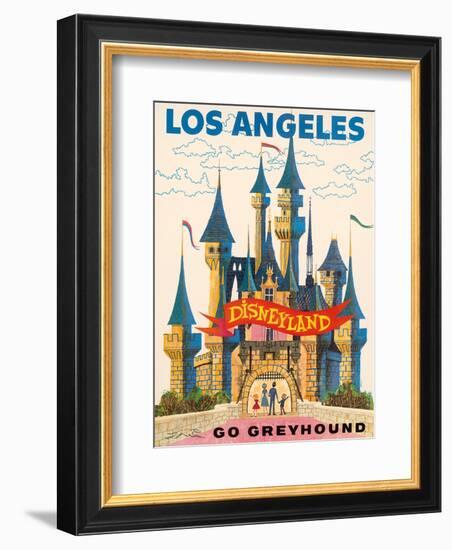 Los Angeles, USA - Disneyland - Go Greyhound (Greyhound Bus Lines) California-Pacifica Island Art-Framed Art Print