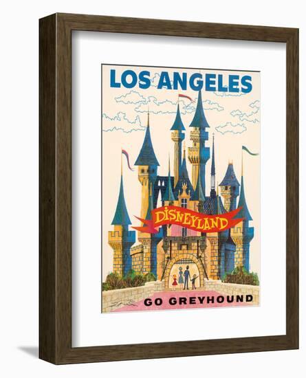 Los Angeles, USA - Disneyland - Go Greyhound (Greyhound Bus Lines) California-Pacifica Island Art-Framed Art Print