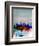 Los Angeles Watercolor Skyline 1-NaxArt-Framed Art Print