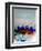 Los Angeles Watercolor Skyline 1-NaxArt-Framed Art Print