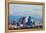 Los Angeles with Snowy Mountains in the Background-Andy777-Framed Premier Image Canvas