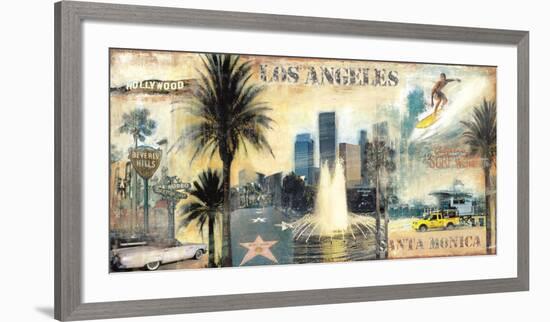 Los Angeles-John Clarke-Framed Art Print
