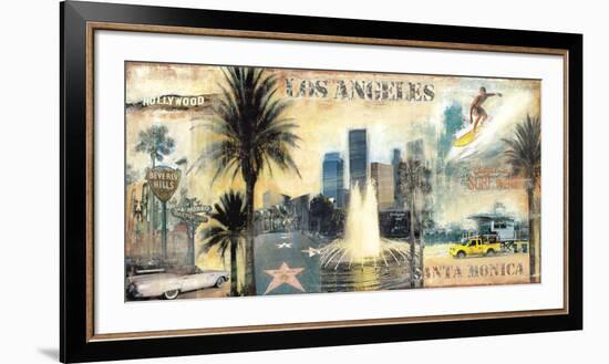 Los Angeles-John Clarke-Framed Art Print