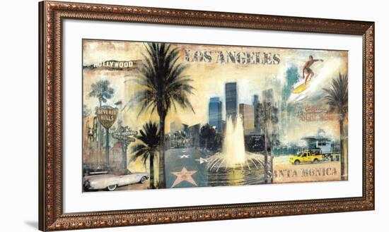 Los Angeles-John Clarke-Framed Art Print