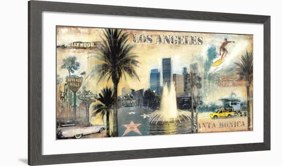 Los Angeles-John Clarke-Framed Art Print