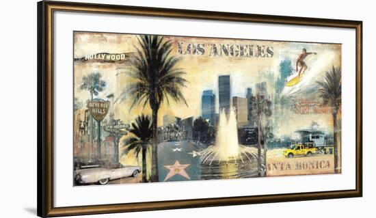 Los Angeles-John Clarke-Framed Art Print