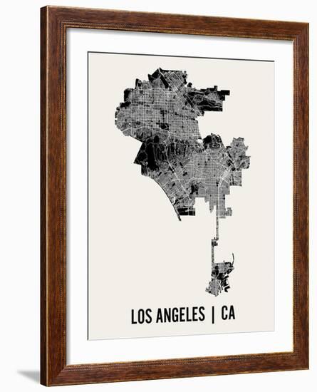 Los Angeles-Mr City Printing-Framed Art Print