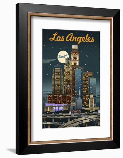 Los Angeles-Lantern Press-Framed Art Print