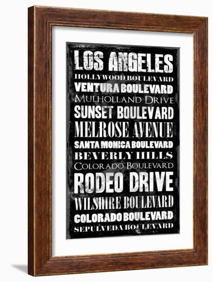 Los Angeles-Jace Grey-Framed Art Print